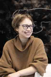 Potrait of Olga Noun, Guest Studio at Künstler:innenhauses, Photo: Sara Förster