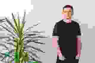 Artist Vasyl Grublyak at our guest studio. Foto: Frederick Preuschoft