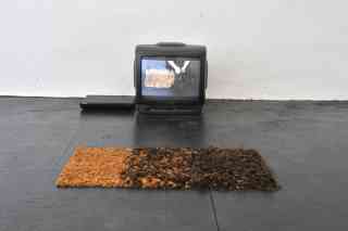 Country/Contra - Opposite/Against, Installation, Torf und Panela (jaggery), 2014