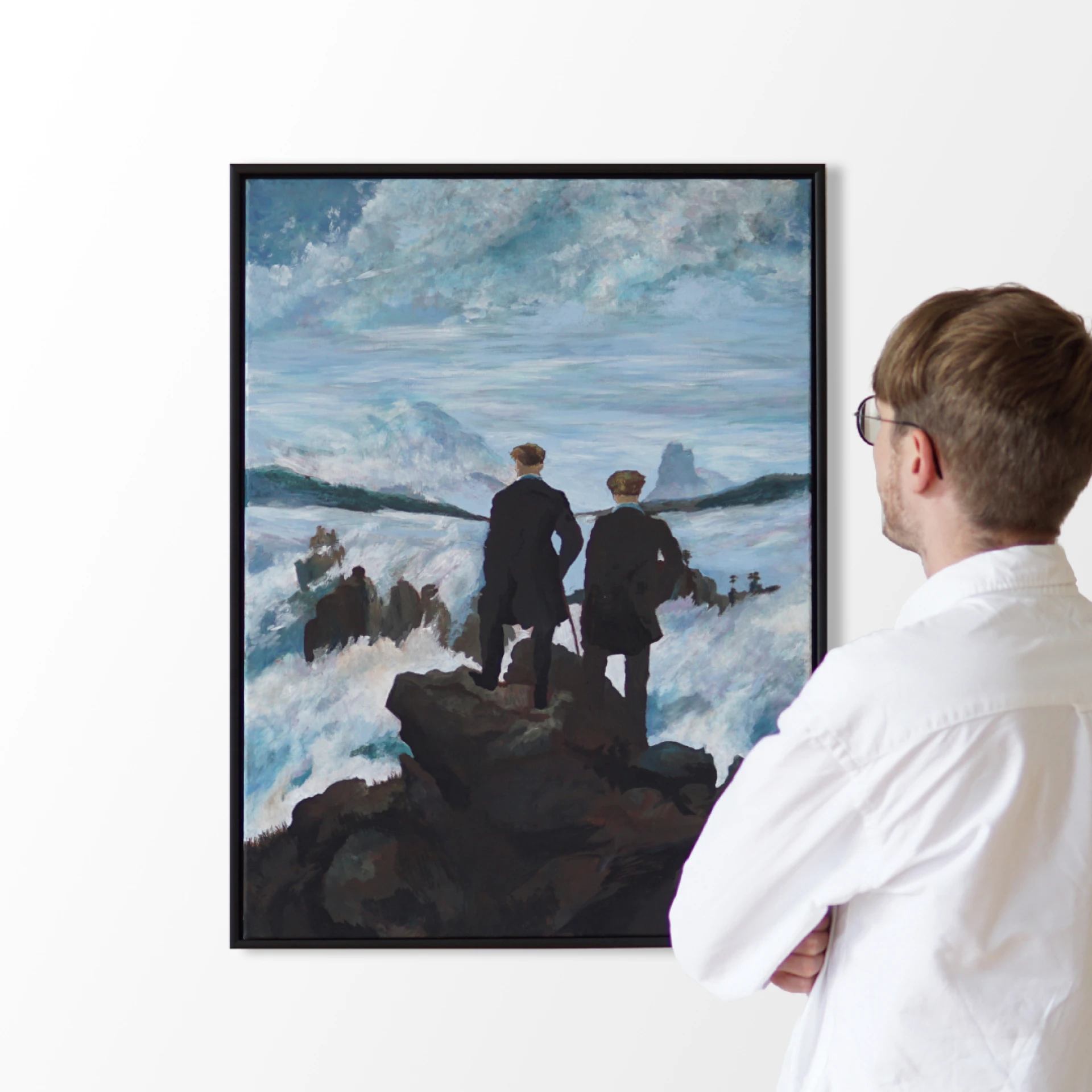 Gordon Endt, *Zwei Wanderer*, 2025. Installation view, © Jana Maria Hauschild