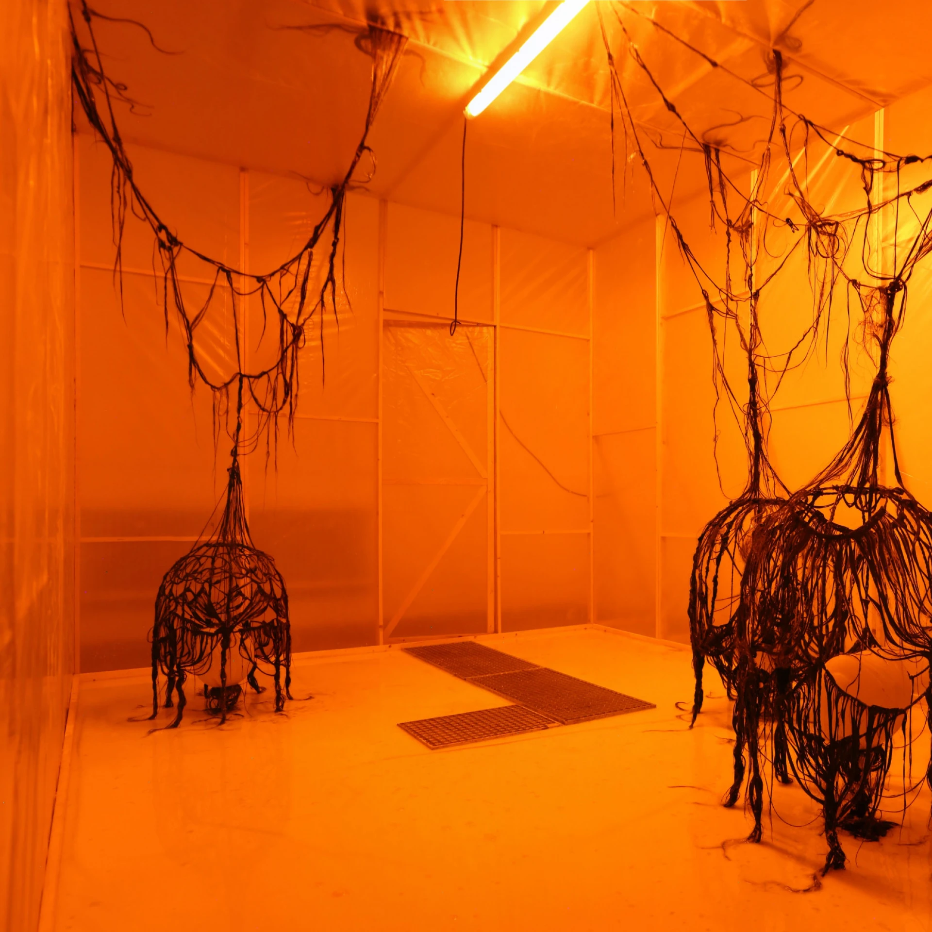 Installationsansicht Benedikt Lübcke: *Grottengrubenstube*, 2023,
Foto: Benedikt Lübcke