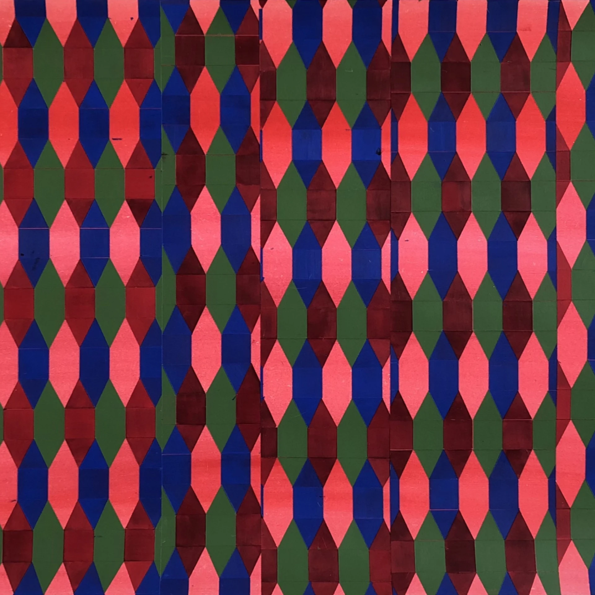 *Pli 0521*, 2021, 32 x 56 cm, Acryl auf Aquarellpapier