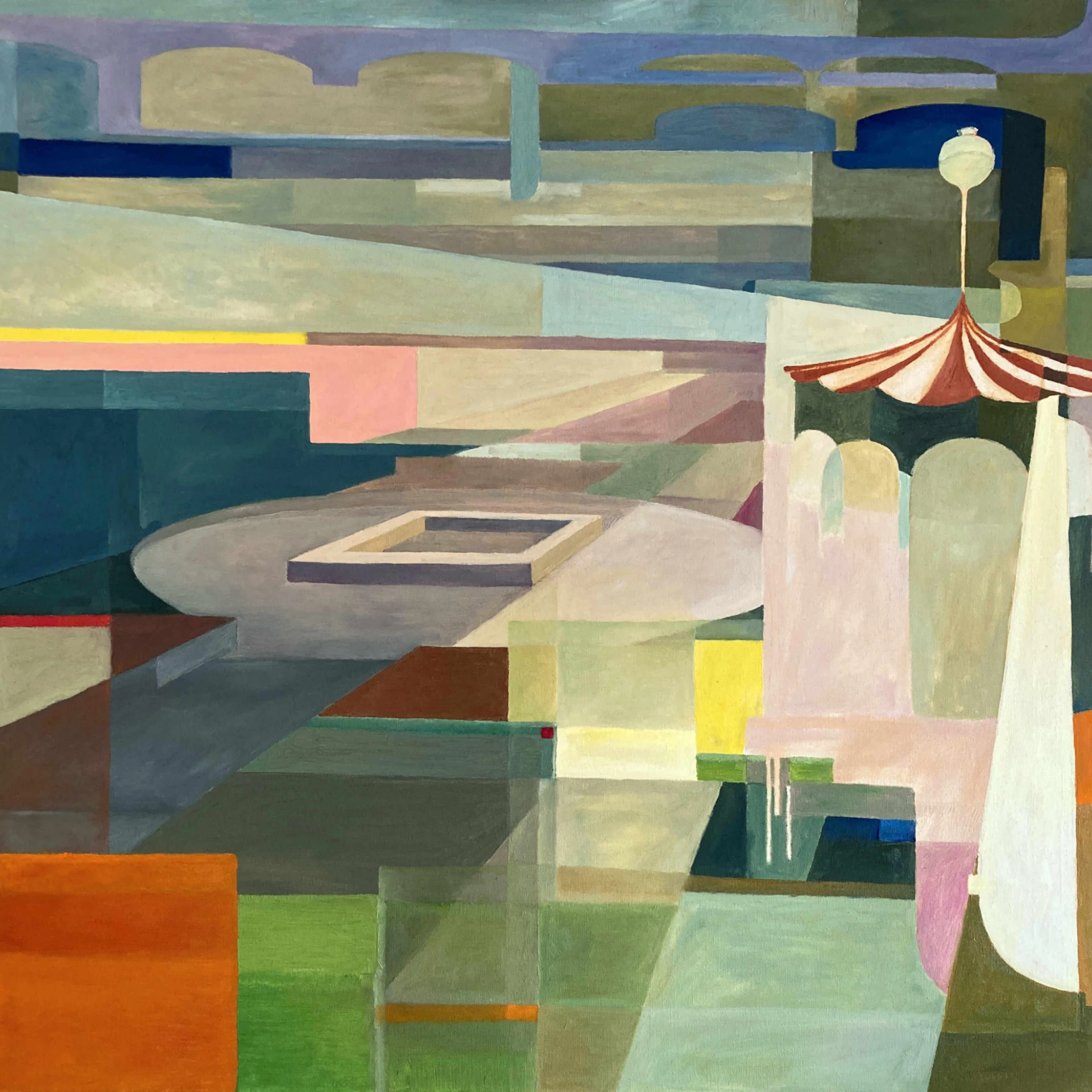 *Phasenübergang*, oil on canvas, 10_2021