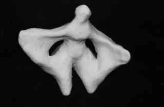 *Kleiner Engel*, 1997, 10 x 9 x 4 cm, burnt clay