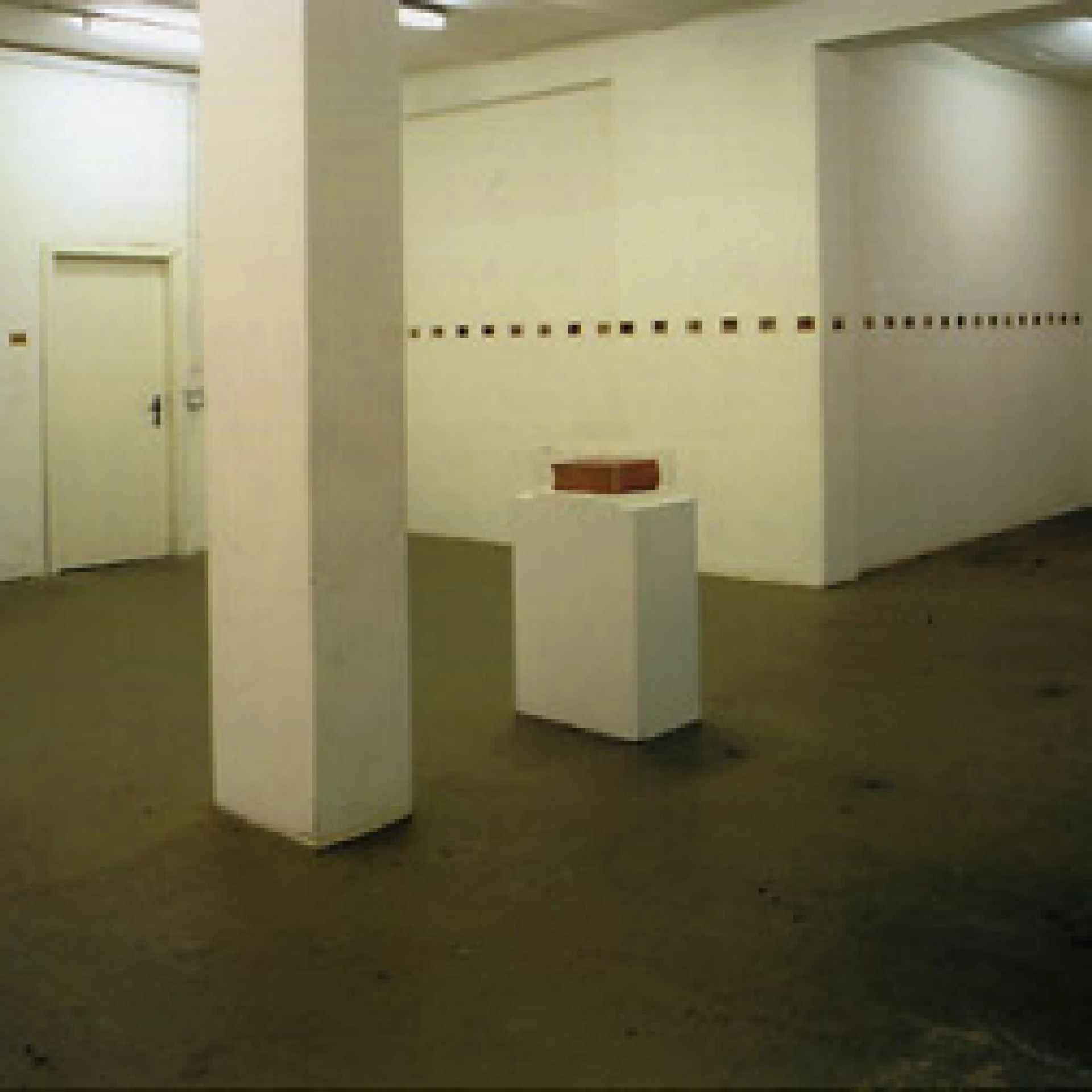 *Die Reise # 02*, 
Fotoinstallation, Ausstellungsansicht,
424 Fotos einer Reise aus dem Jahr 1904,
Passepartouts, Fotoalbum, Glaskasten