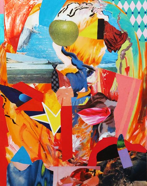 *This Needs To Be Shown*,  100 x 80 cm, Acryl/ Papier auf Leinwand, 2024