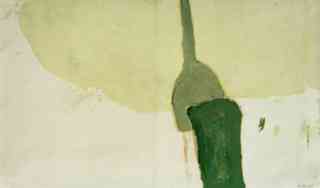 *o.T.*, 2005, oil paint, graphite and wax on paper, 24 x 43 cm