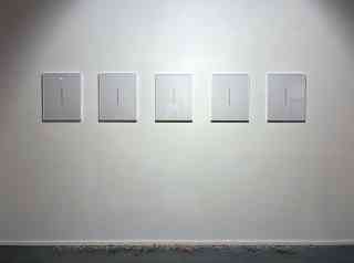 *The five pencils*, je 40cm x 50cm/ Konzeptuelle Kunst und Installation